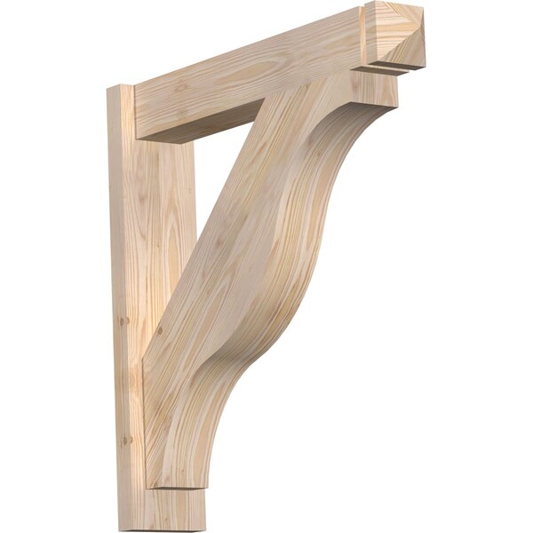 Ekena Millwork Funston Smooth Arts and Crafts Outlooker, Douglas Fir, 5 1/2"W x 28"D x 28"H OUT06X28X28FST03SDF - main